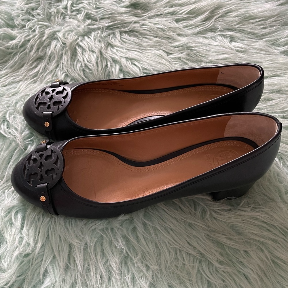 Tory Burch Sz 9.5 Black Georgia Pump Loafers